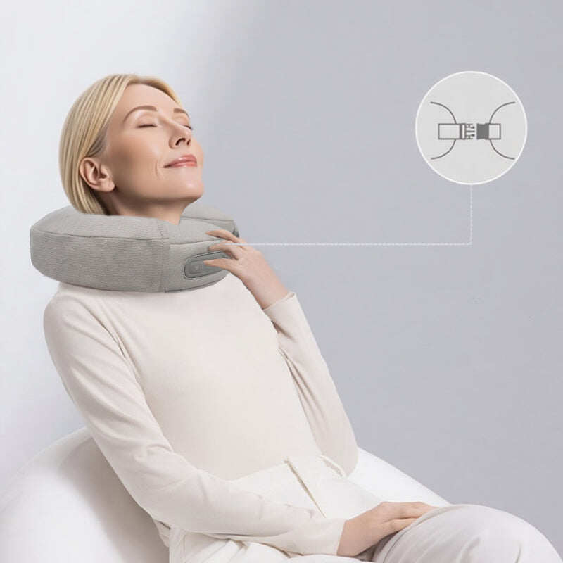 Smart Inflatable & Shiatsu Neck Pillow Massager