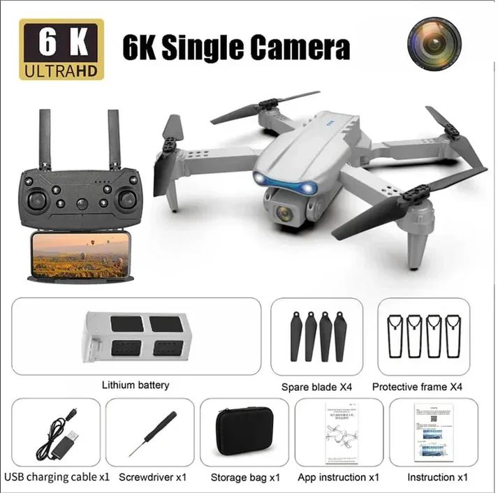 ⚡ Final Day Deal — 70% OFF 🛸 2026 Professional Drone | 6K Ultra HD Camera | 5G Transmission | 3-Axis Gimbal | 360° Smart Obstacle Avoidance