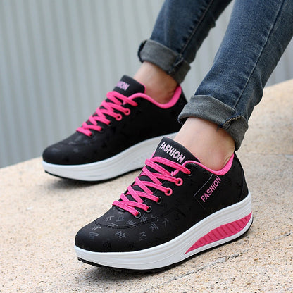 Women's Casual Fashion Breathable Thick Sole Sneakers